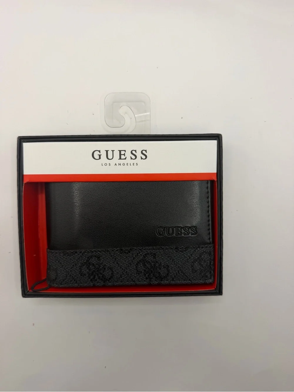 Guess Men's Leather Credit Card ID Wallet Bifold NWT